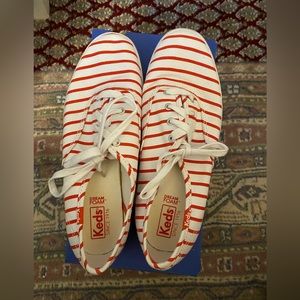 Red/White Striped Keds Sneakers